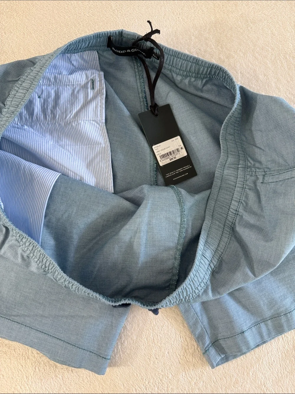 RODD& GUNN Light Blue Men's Swim Trunks